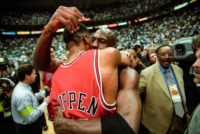 MJ and Pippen, forever connected.